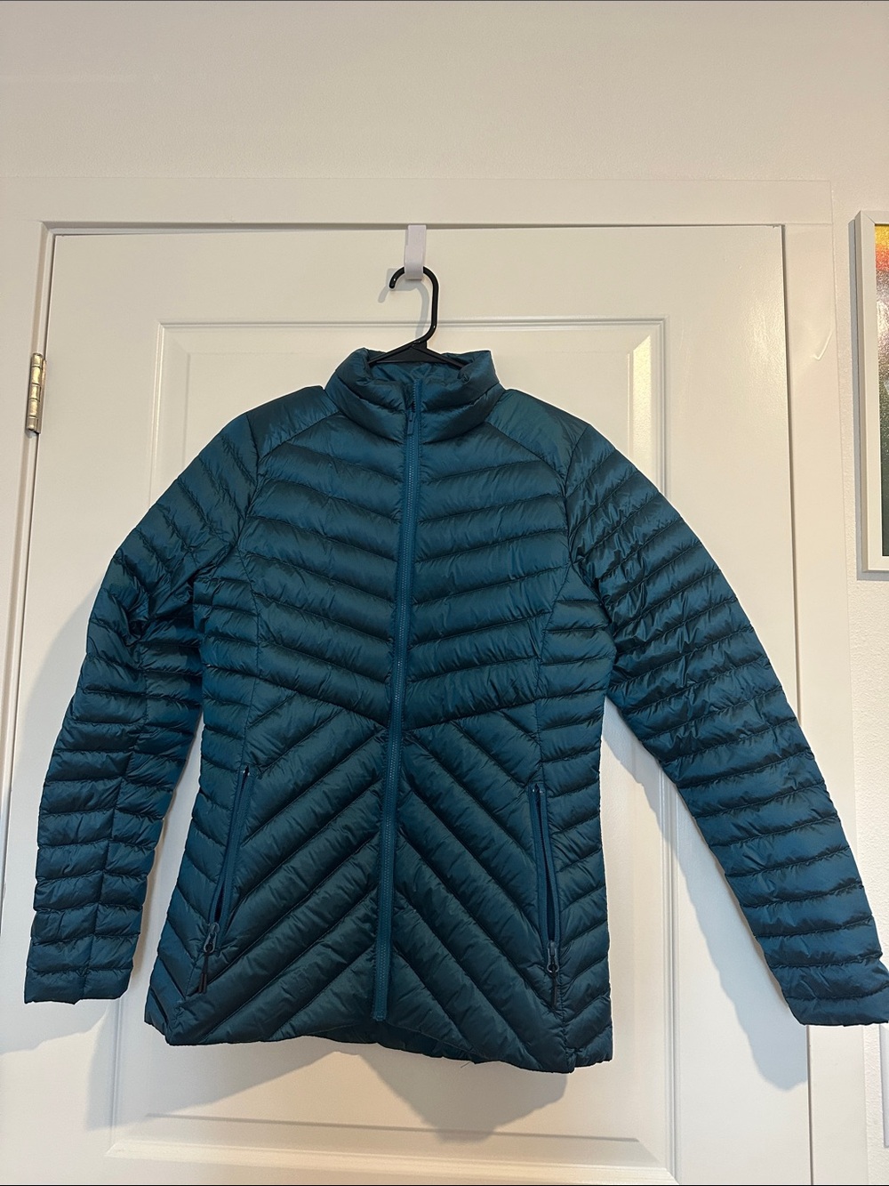 Teal Quilted Packable Puffer Jacket